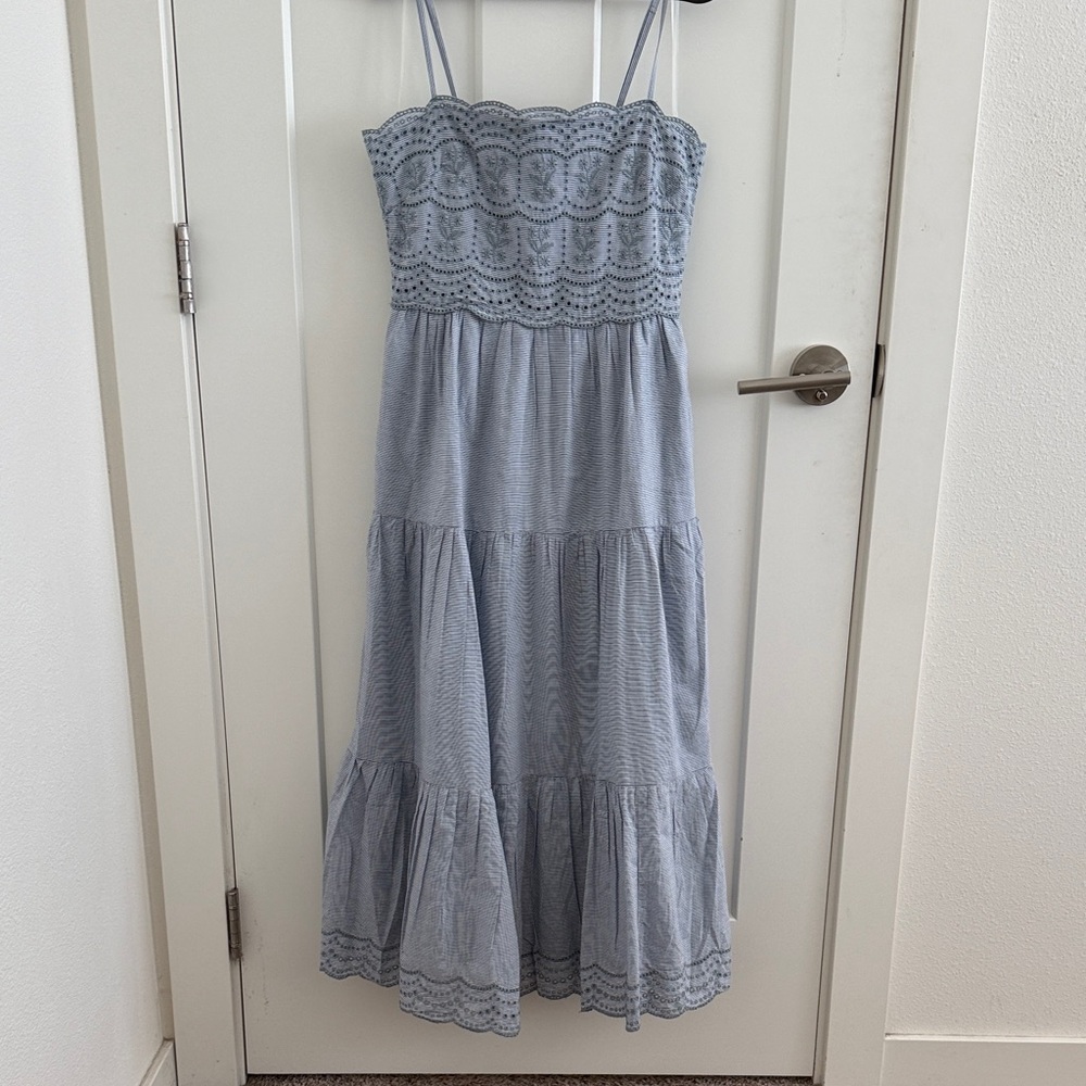 NWT American Eagle Light Blue Lace Midi Dress XS